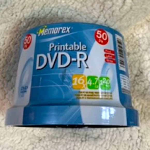 50 Pack Memorex Recordable Printable DVD-R Discs New Sealed, NOS - Picture 2 of 5